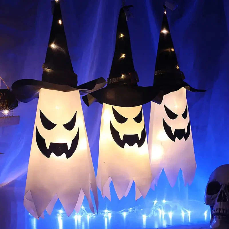 Frendorf | 2-teilige Set: Glühender Geist Hexenhut Halloween Dekorationen