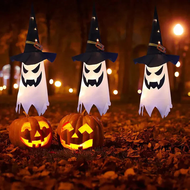Frendorf | 2-teilige Set: Glühender Geist Hexenhut Halloween Dekorationen