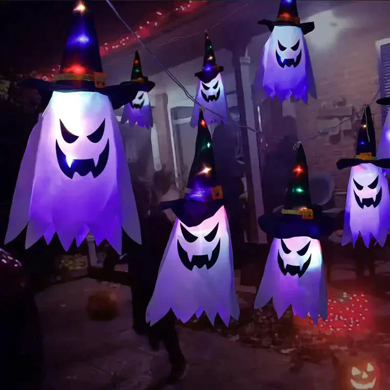 Frendorf | 2-teilige Set: Glühender Geist Hexenhut Halloween Dekorationen