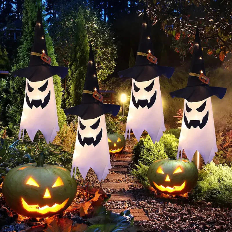 Frendorf | 2-teilige Set: Glühender Geist Hexenhut Halloween Dekorationen