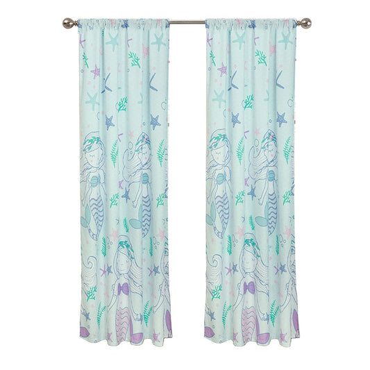 Frendorf | 2-Teiliges Set: Kidz Mix Mystical Mermaid Fensterpaneel Paar