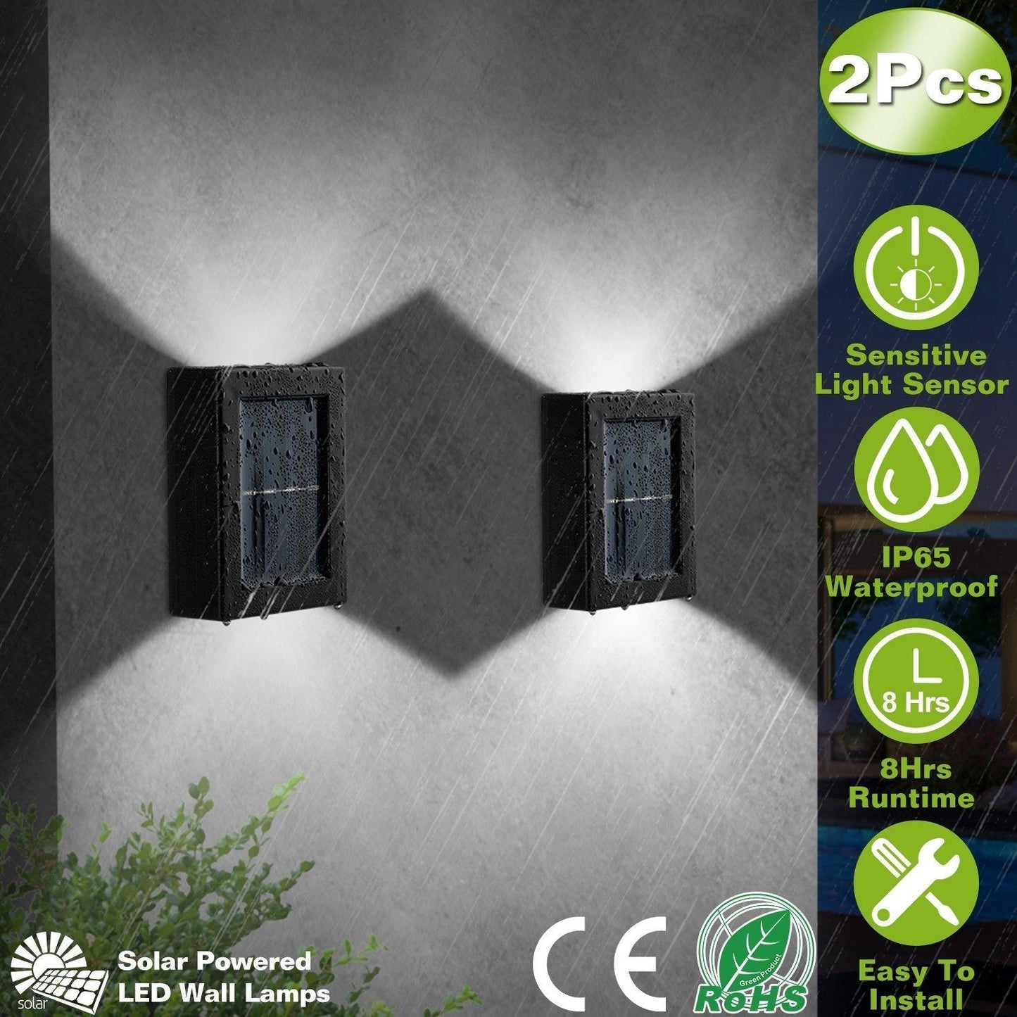 Frendorf | 2-Teilig: Solar Deck Außenlichter