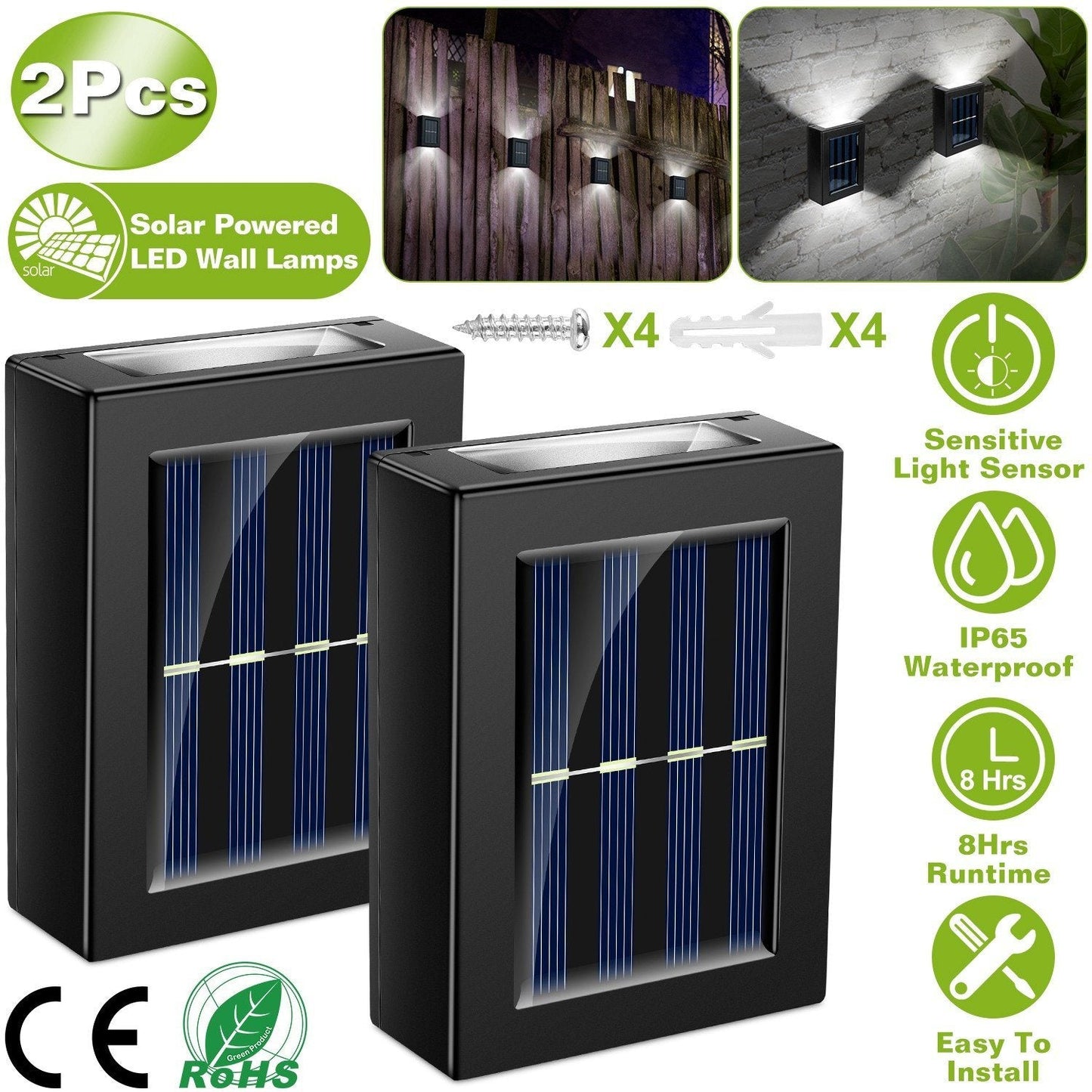 Frendorf | 2-Teilig: Solar Deck Außenlichter