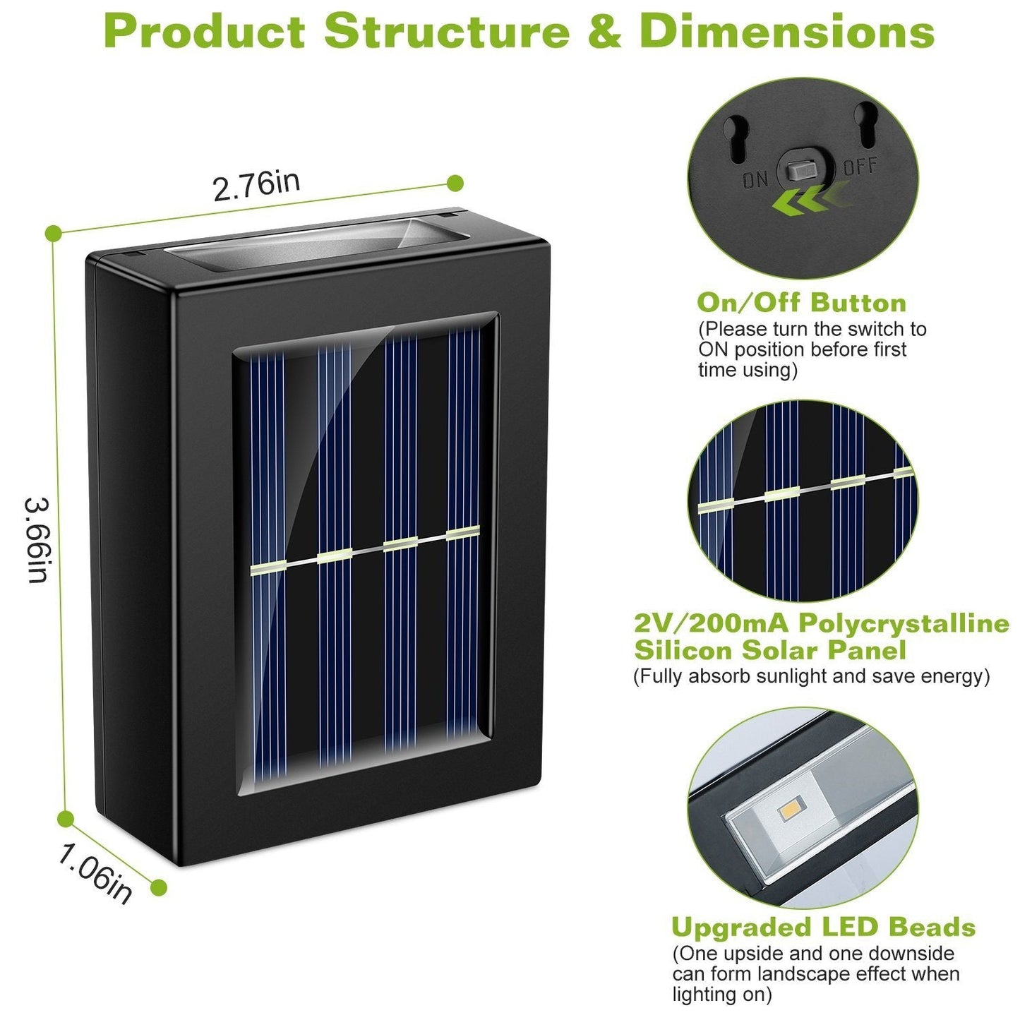 Frendorf | 2-Teilig: Solar Deck Außenlichter