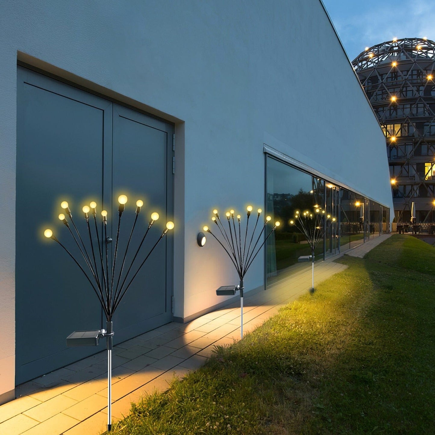 Frendorf | 2-teilige: Solar Glühwürmchen Lichter Schwingende Dekorative Weglampe