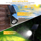Frendorf | 2-Teilig: Solar Spotlight Außen Dämmerung Wasserdicht