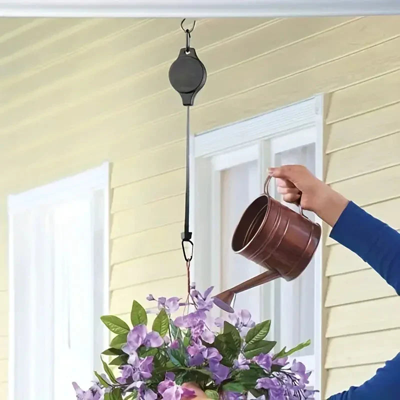 Frendorf | 2-Teilig: Teleskop-Lift-Haken für Gartenpflanzen