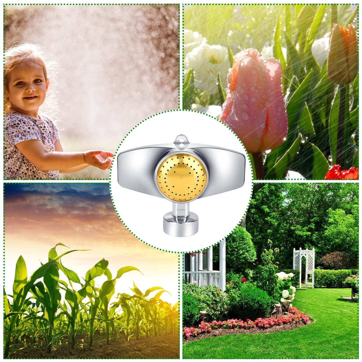 Frendorf | 2-Teile: Rundsprinkler 60 Grad mit sanftem Wasserfluss