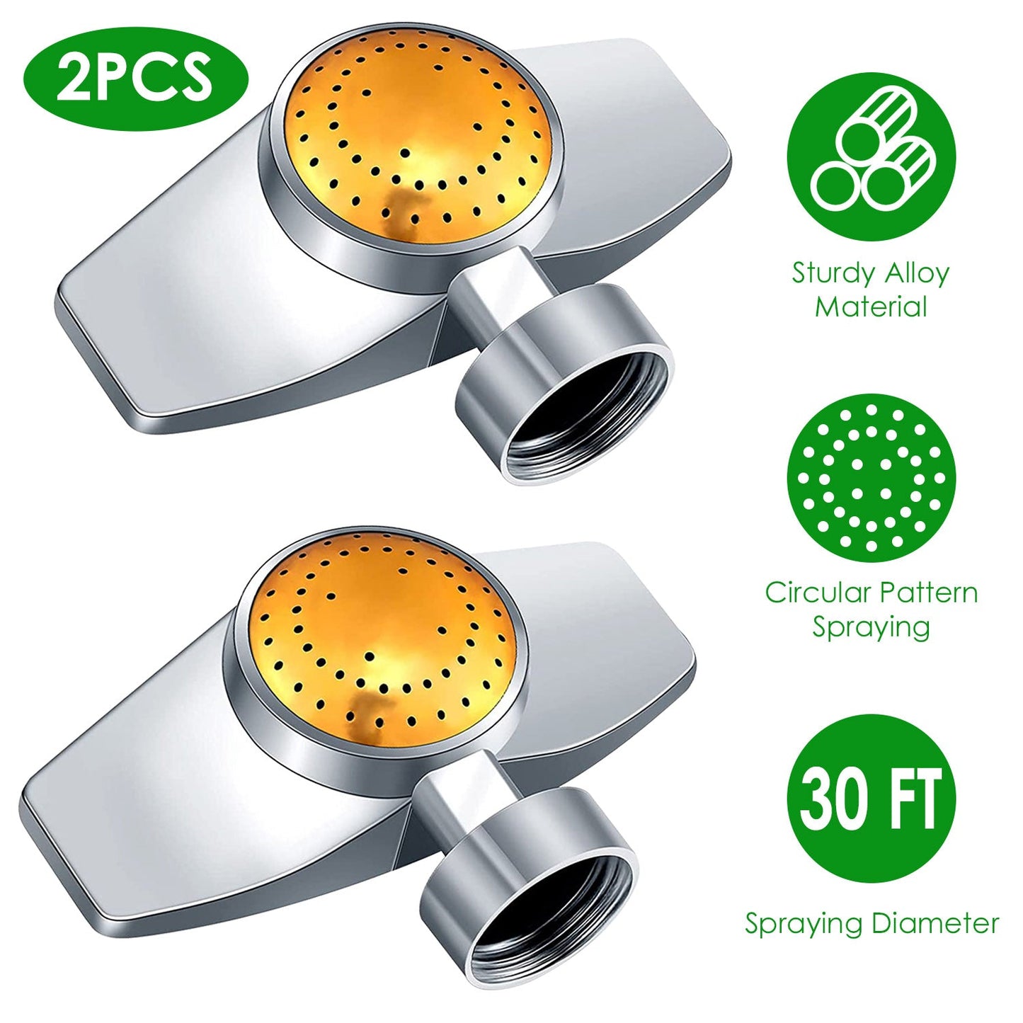 Frendorf | 2-Teile: Rundsprinkler 60 Grad mit sanftem Wasserfluss