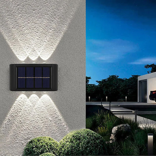 Frendorf | 2-Teile: Außenwandleuchte Solar Wasserdicht LED Licht