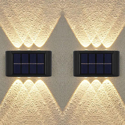 Frendorf | 2-Teile: Außenwandleuchte Solar Wasserdicht LED Licht