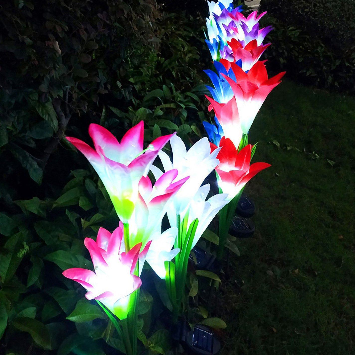 Frendorf | 2-Teile: Solar Gartenlichter Außen