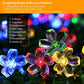 Frendorf | 2-Teilig: Solar Power Lichterkette 50 LED Perlen Feen Sakura Blume