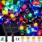 Frendorf | 2-Teilig: Solar Power Lichterkette 50 LED Perlen Feen Sakura Blume