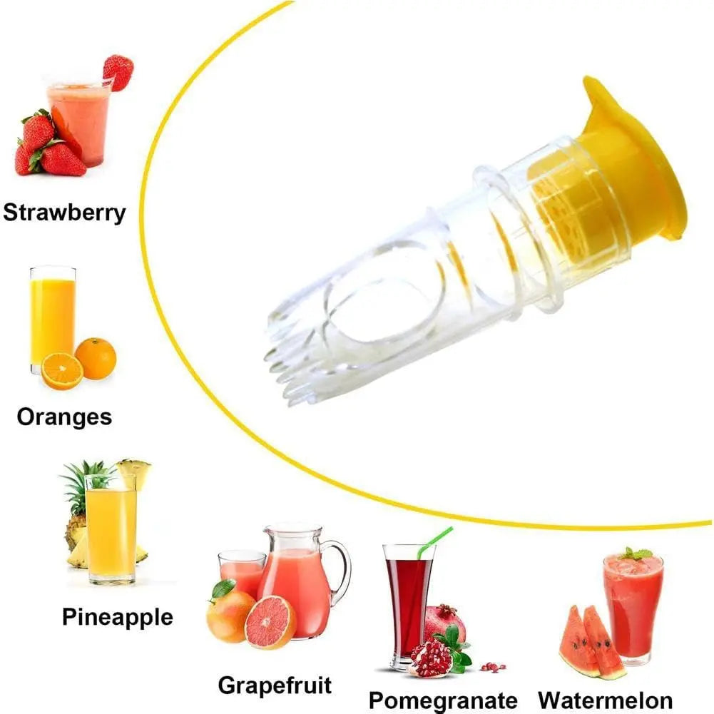 Frendorf | 2-teiliges Zitronenpressen-Set mit Schraubaufsatz – Frischer Saft überall & jederzeit!