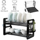 Frendorf | 2-Tier Geschirr Abtropfregal Abtropfbrett Set