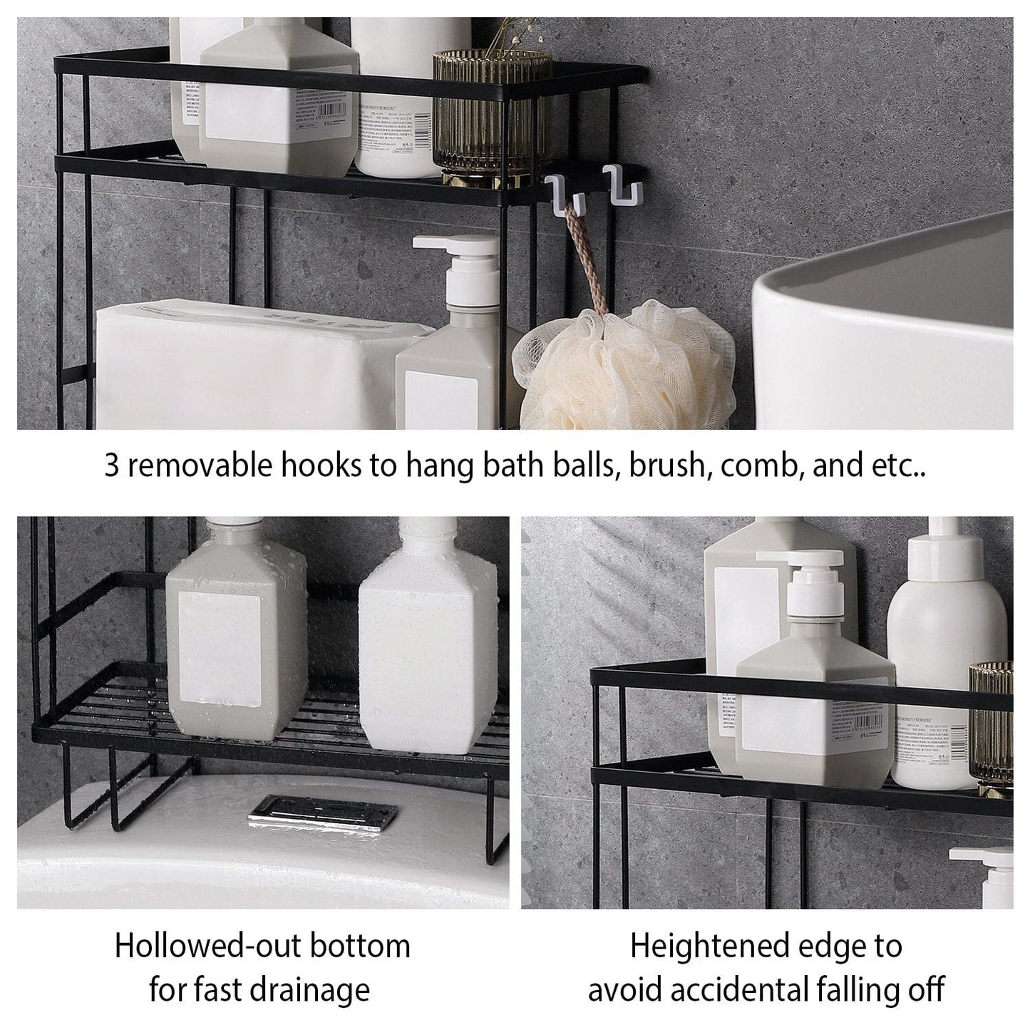 Frendorf | 2-Tier Ablage Regal über der Toilette