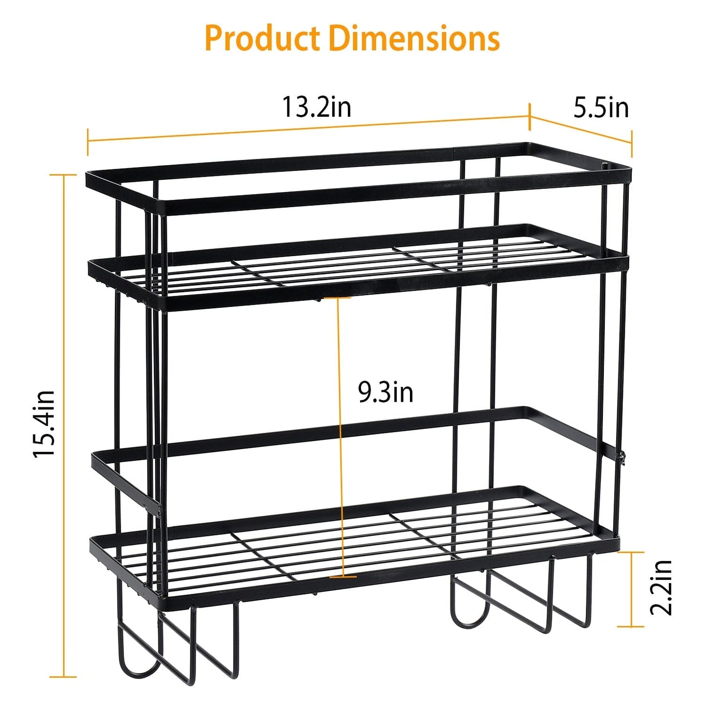 Frendorf | 2-Tier Ablage Regal über der Toilette
