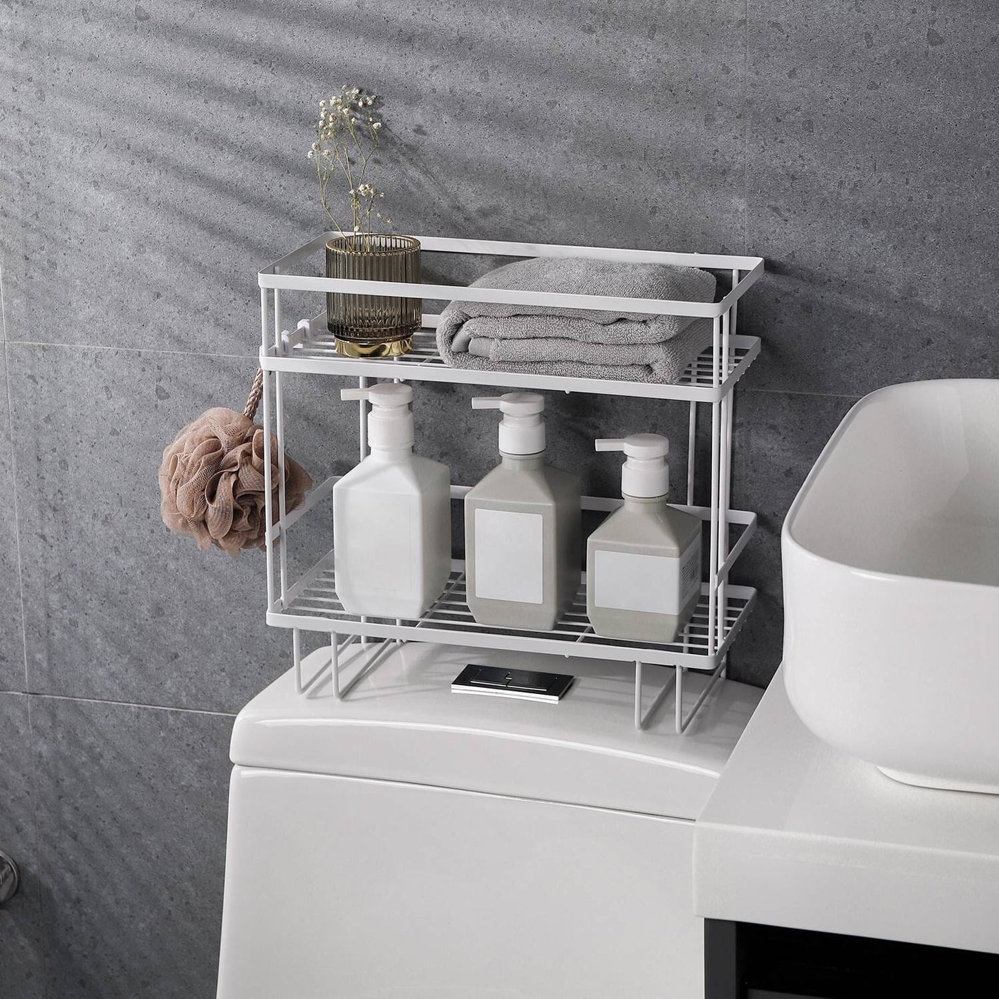 Frendorf | 2-Tier Ablage Regal über der Toilette
