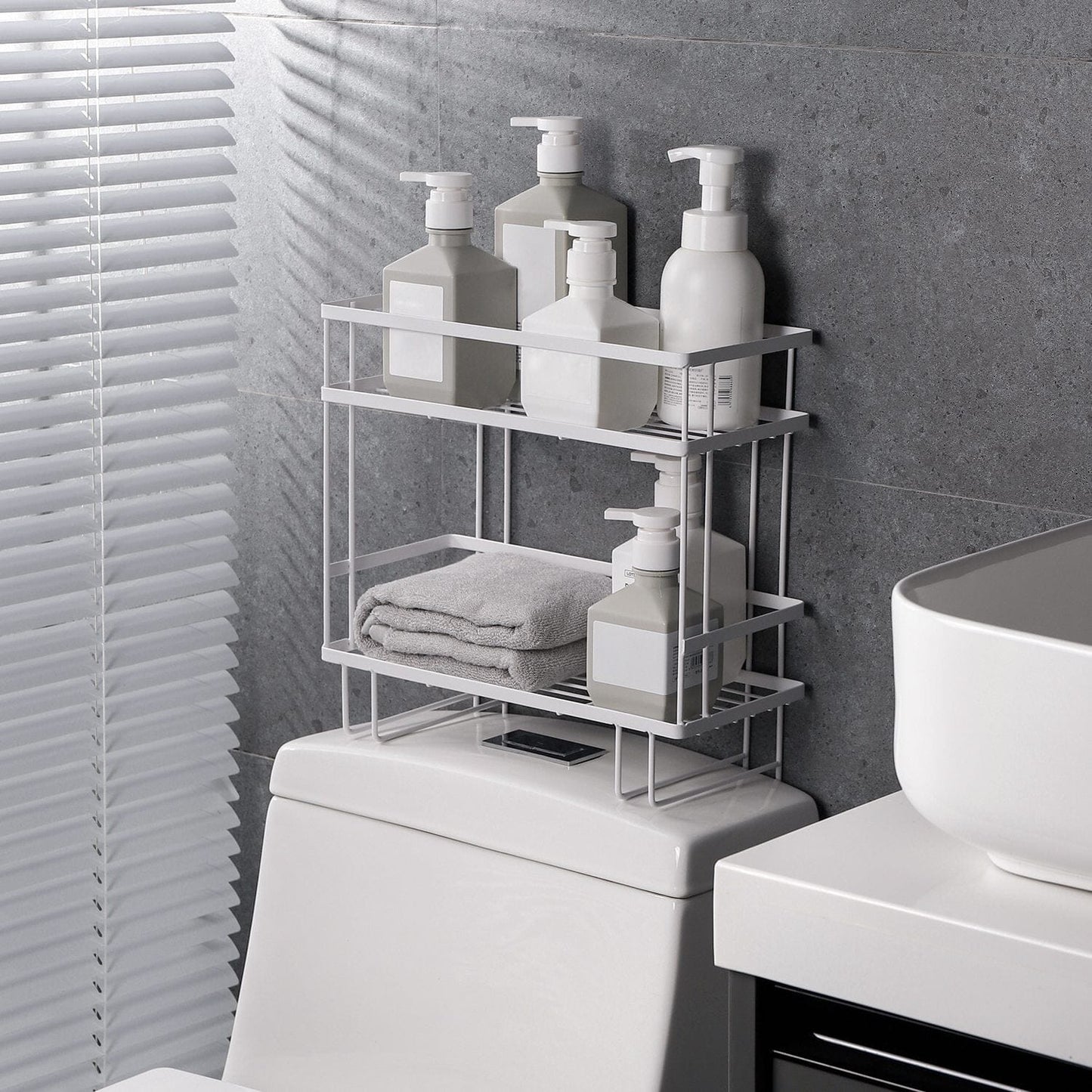 Frendorf | 2-Tier Ablage Regal über der Toilette