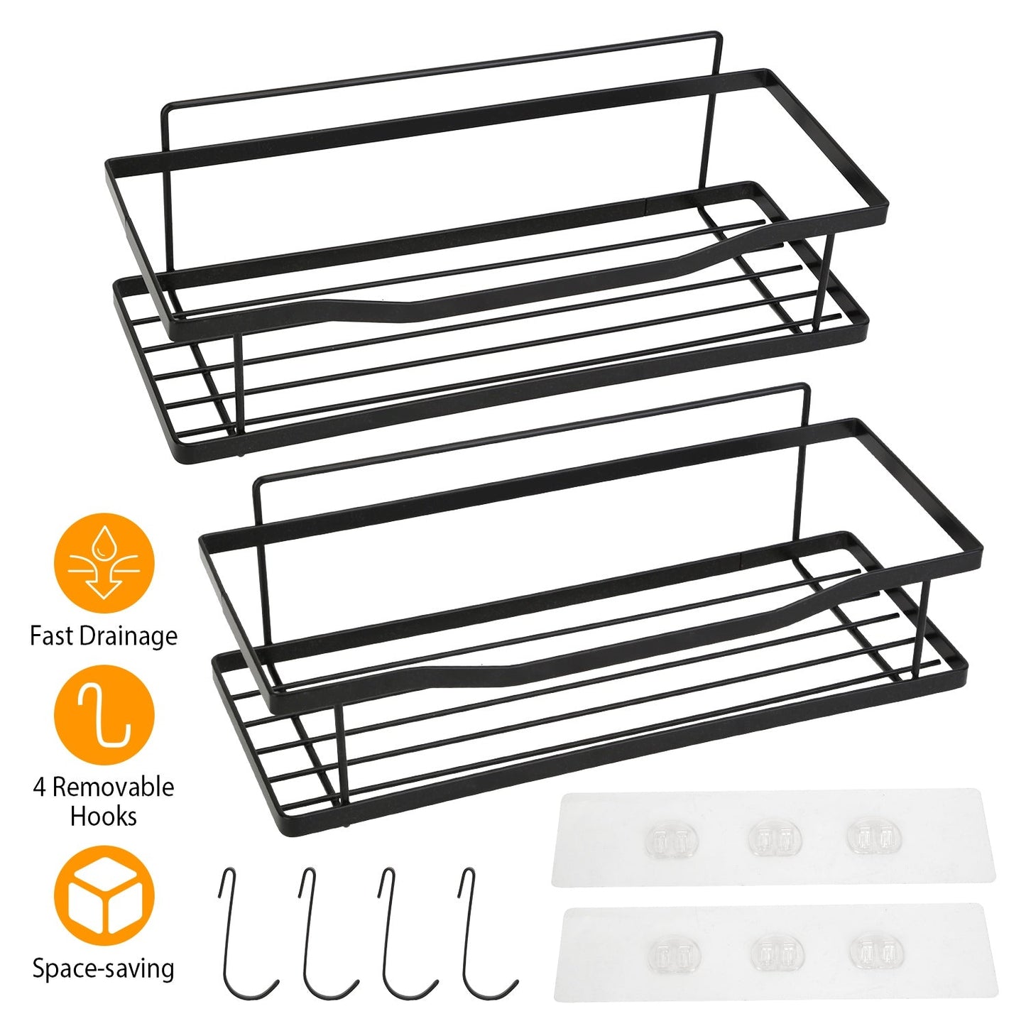 Frendorf | 2-Tier Duschablage Regal Halter