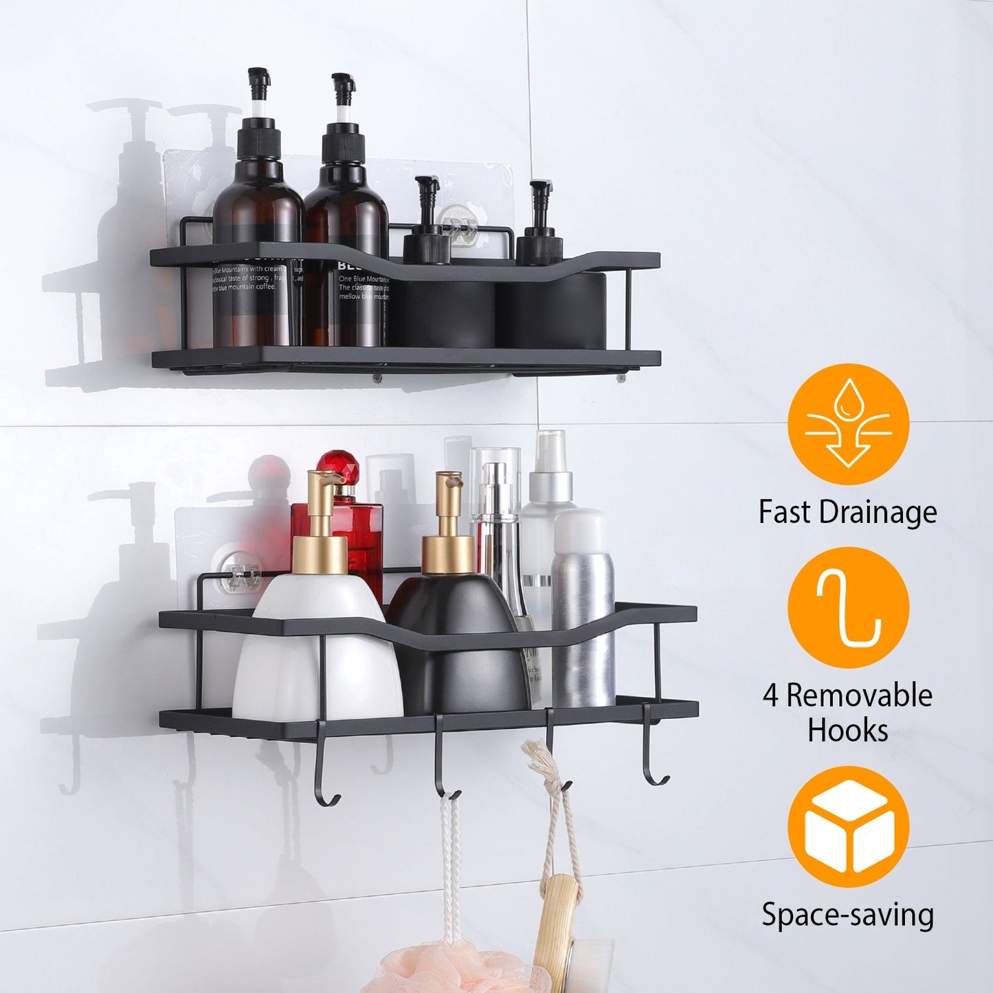 Frendorf | 2-Tier Duschablage Regal Halter