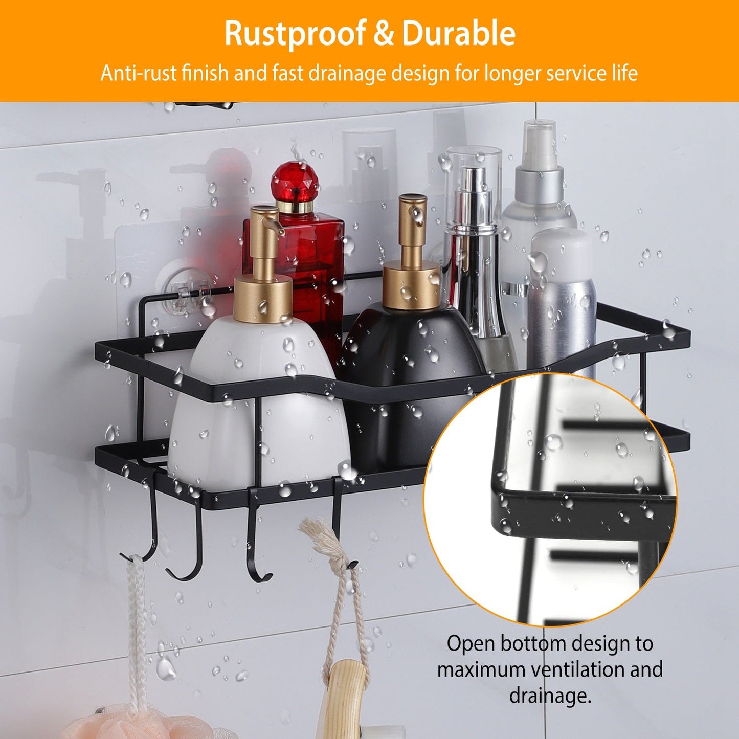 Frendorf | 2-Tier Duschablage Regal Halter
