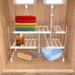 Frendorf | 2-Tier Unter Sink Organizer Rückziehbarer Küchenregalhalter