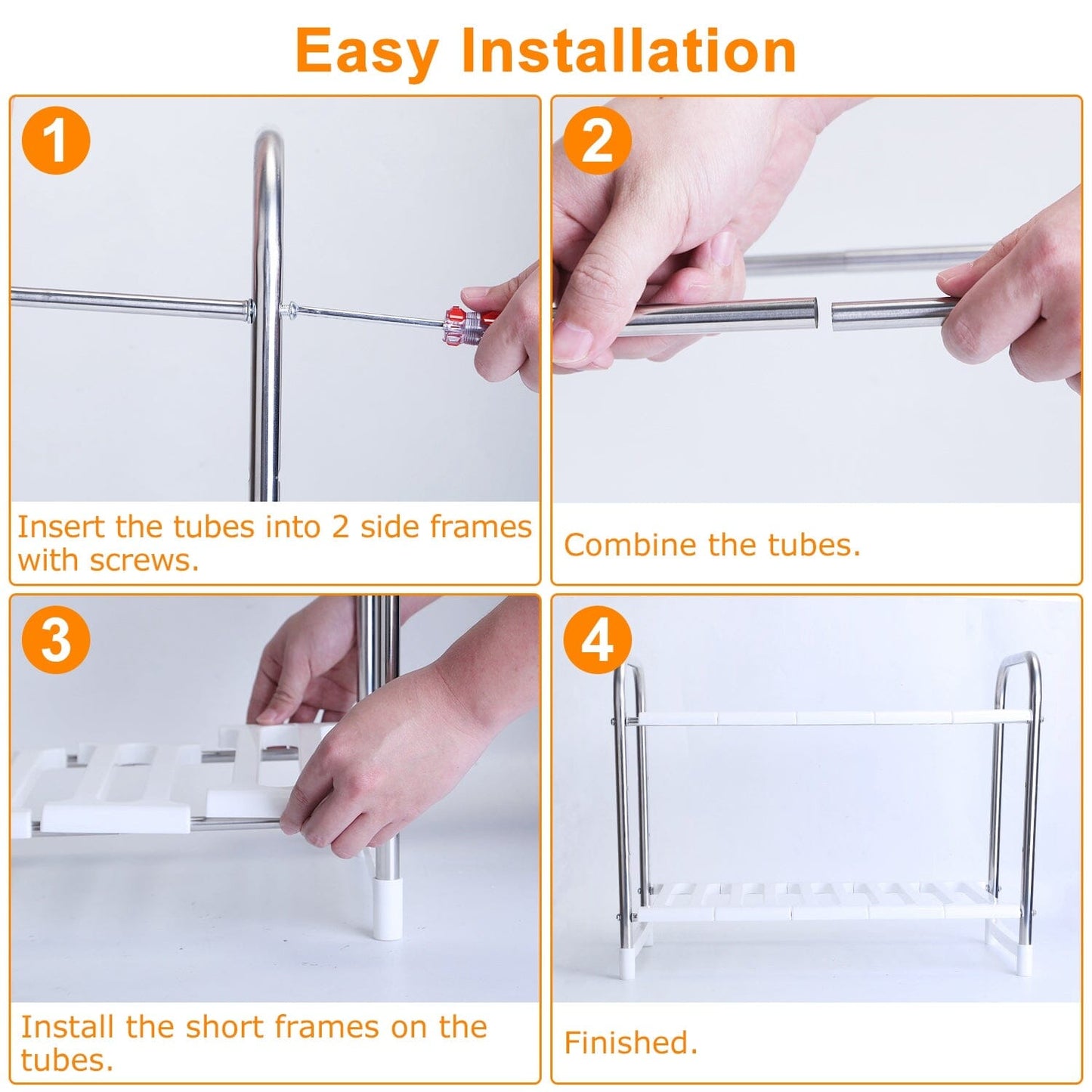 Frendorf | 2-Tier Unter Sink Organizer Rückziehbarer Küchenregalhalter