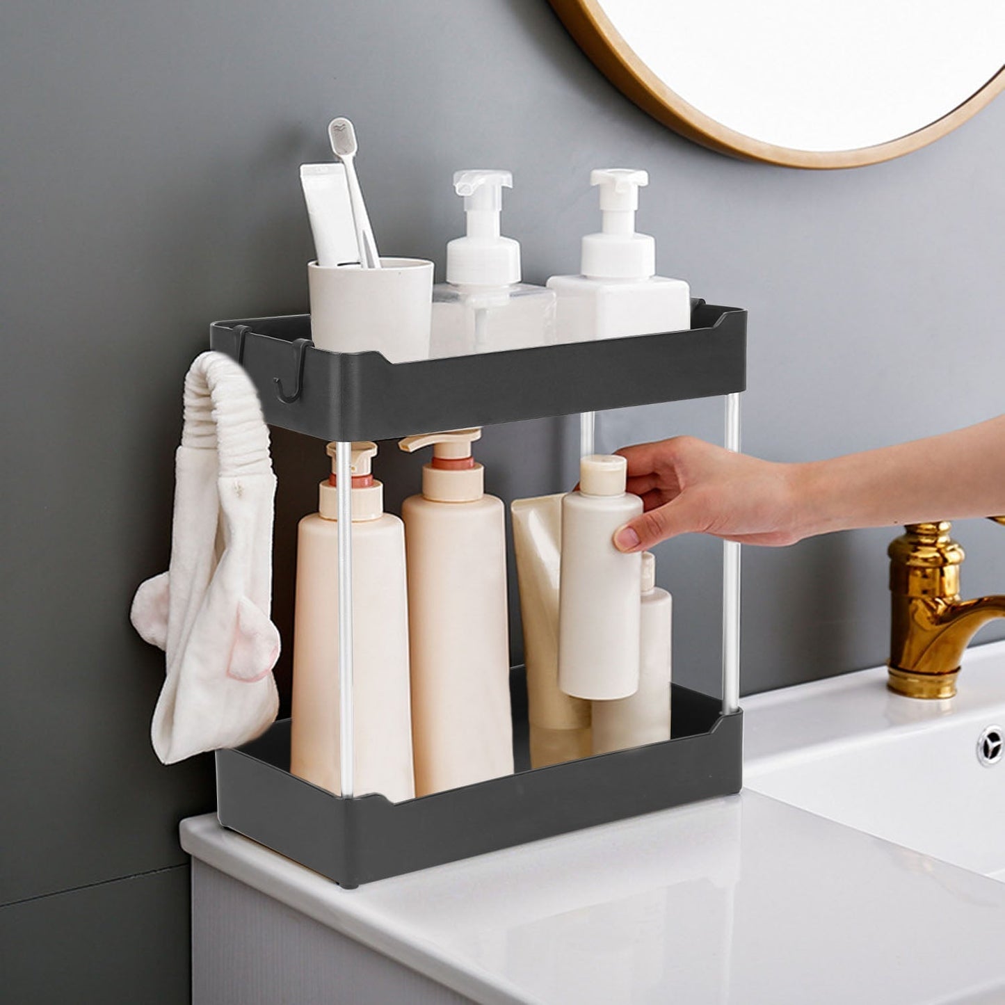 Frendorf | 2-Schichten Unter-Sink Regal Organizer