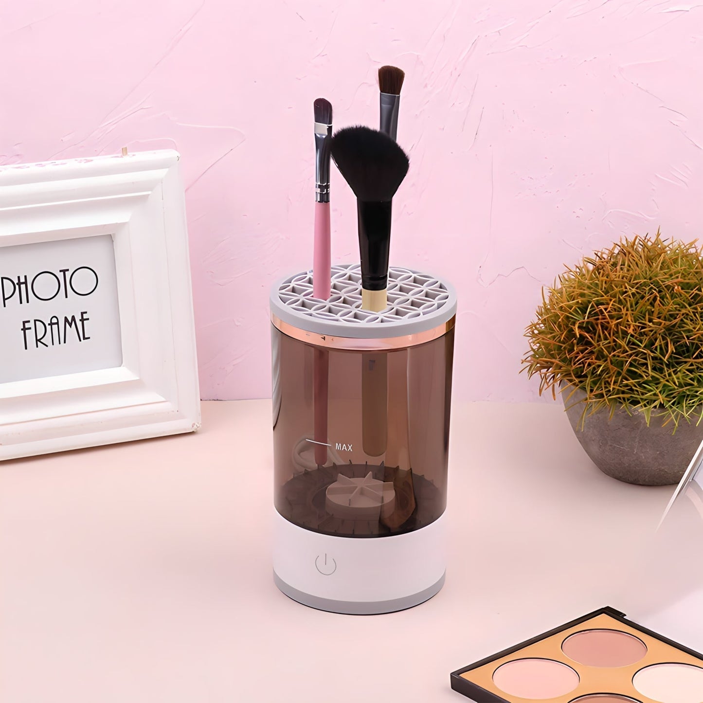Frendorf | BrushPure Make-up Pinselreiniger | Elektrische Reinigungsstation | Schnell & Effizient | Perfekt für saubere Pinsel