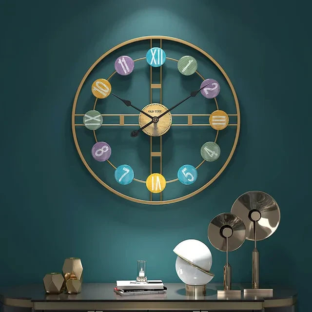 Frendorf | VintageTime Elegante Wanduhr – Klassisches Design mit geräuschlosem Mechanismus