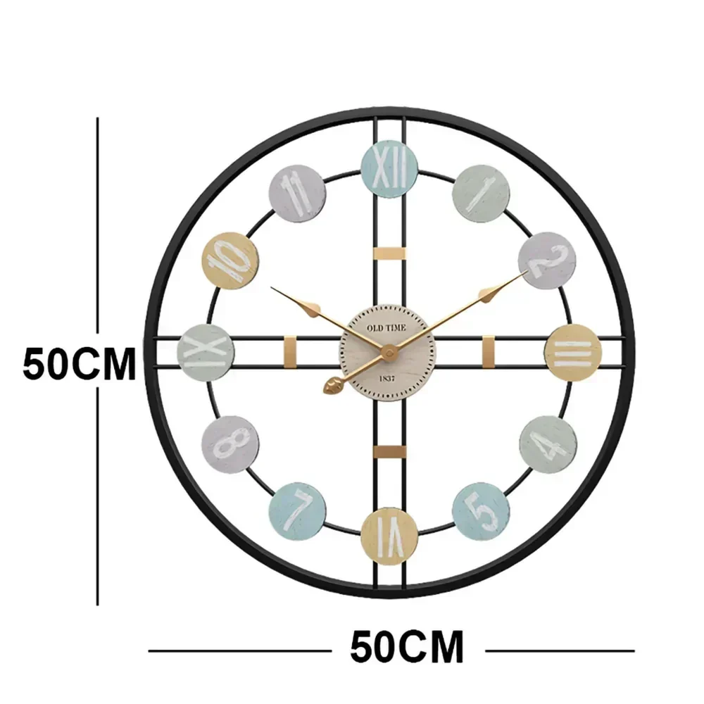 Frendorf | VintageTime Elegante Wanduhr – Klassisches Design mit geräuschlosem Mechanismus