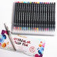 Frendorf | 20 Farben Wasserfarben Soft Pinsel Kalligrafie Stift
