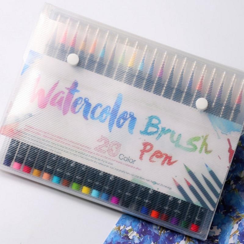 Frendorf | 20 Farben Wasserfarben Soft Pinsel Kalligrafie Stift