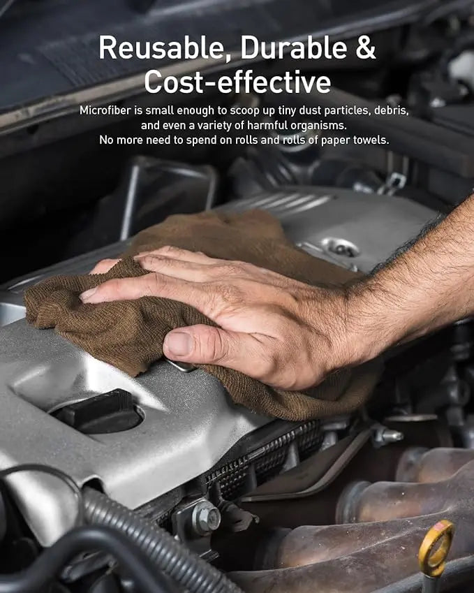 Frendorf | 20 Stück Wiederverwendbare Mikrofasertücher auf Rolle – Fusselfrei, streifenfrei & umweltfreundlich