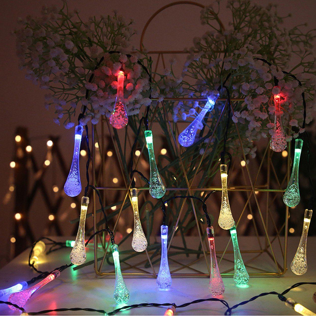 Frendorf | 20 Ft. LED Multi-Color Wassertropfenbeleuchtung