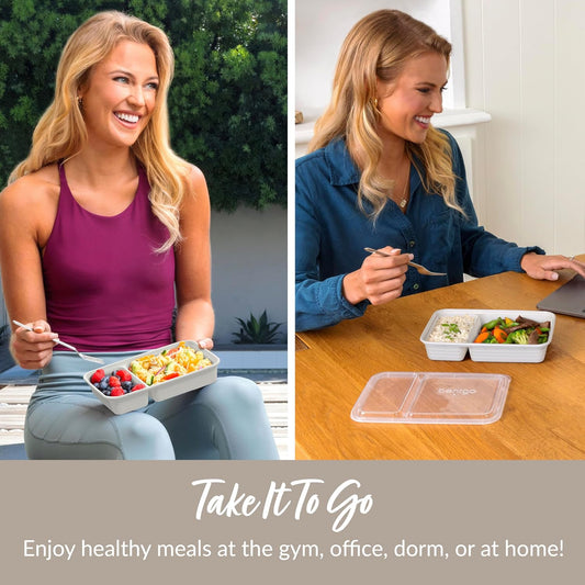 Frendorf | 20-teilig wiederverwendbare 2-Komponenten Lebensmittelbehälter