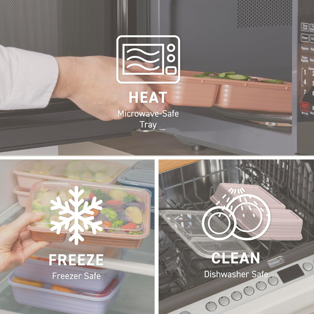 Frendorf | 20-teilig wiederverwendbare 2-Komponenten Lebensmittelbehälter