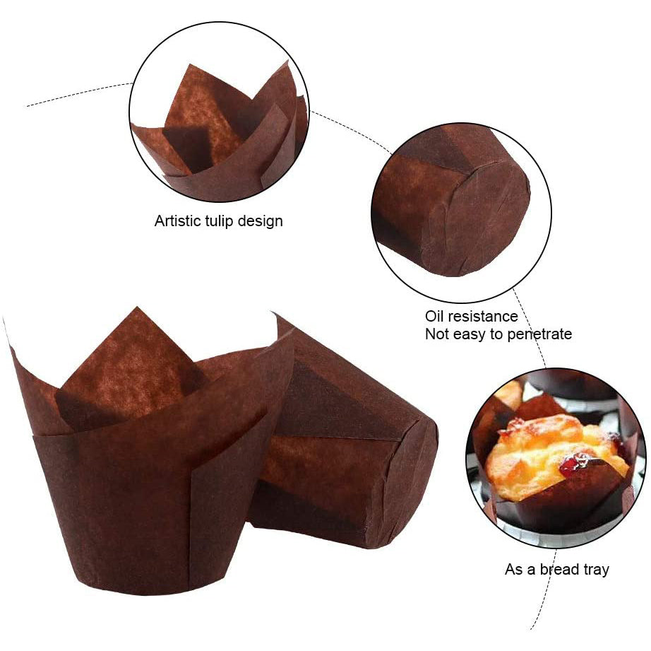 Frendorf | 200-Teile: Tulpen Cupcake Backformen