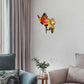 Frendorf | Schmetterling Wandleuchte Rustikale Glas 1-Licht Wandleuchten in Blau/Rot für Diele