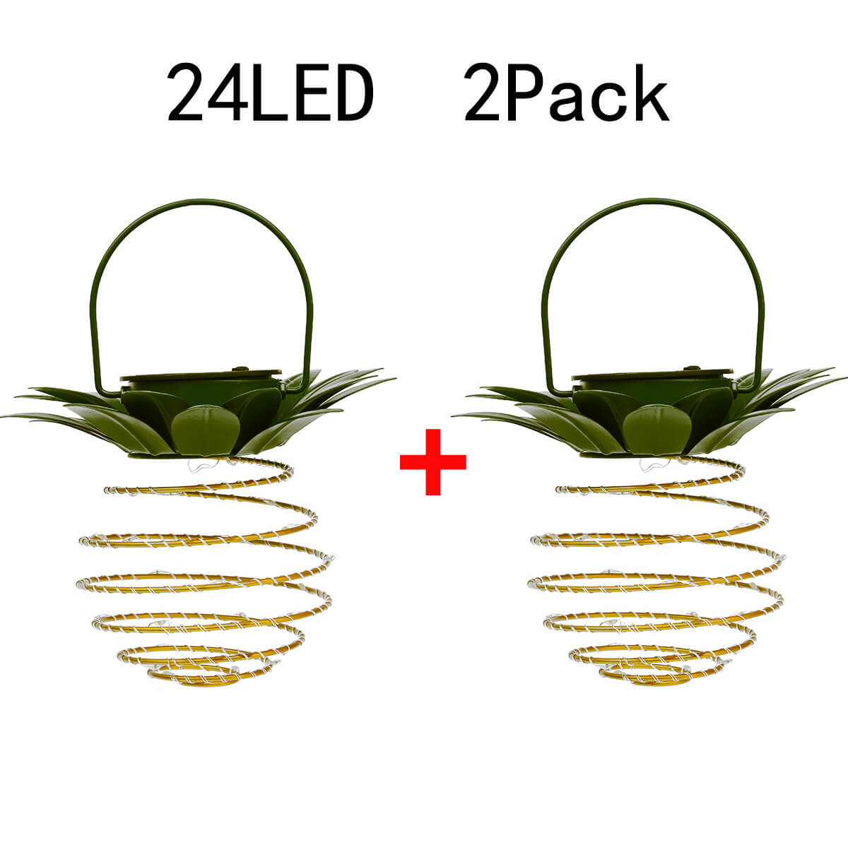 Frendorf | SolarShine Ananas-Laterne | LED Solar Gartenlampe | Kupferdraht | Outdoor Wasserdicht | Hängende Deko-Leuchten