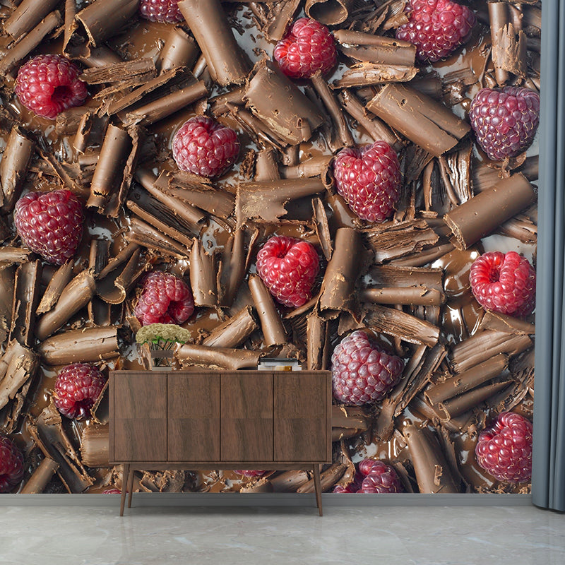 Frendorf | Lichte kleur chocolade muurstain resistente hedendaagse dessertwinkel wandbekleding