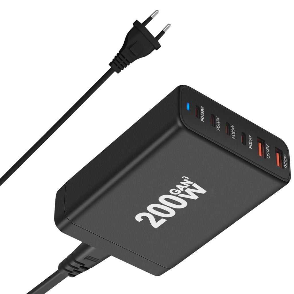 Frendorf | 200W GaN 6-Port USB-C Ladegerät