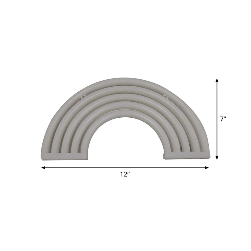 Frendorf | Plastic Rainbow Nachtlicht Modern Style LED Weiße Wand Nachtlampe mit USB Stecker-Kabel