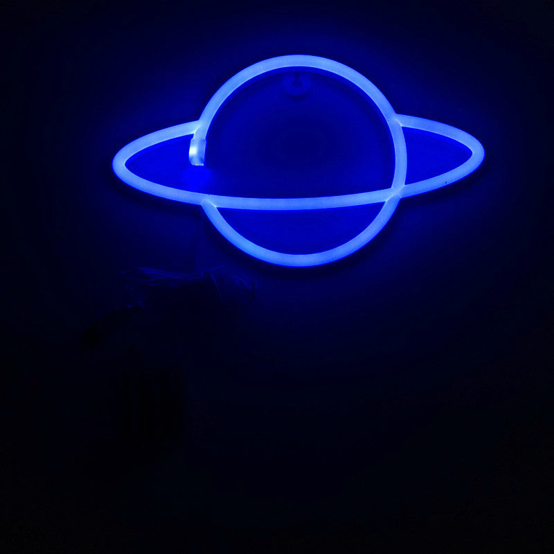 Frendorf | Kids LED Nachtkastje Verlichting Witte Planeet USB Aangedreven Wandlamp met Plastic Kap