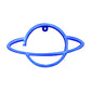 Frendorf | Kids LED Nachtkastje Verlichting Witte Planeet USB Aangedreven Wandlamp met Plastic Kap