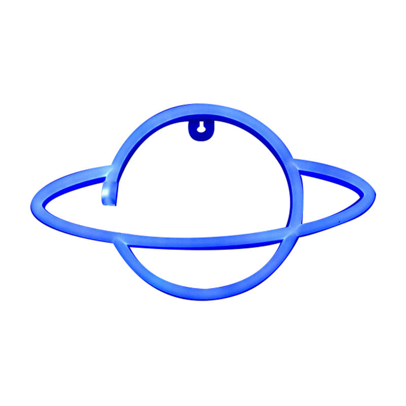 Frendorf | Kids LED Nachtkastje Verlichting Witte Planeet USB Aangedreven Wandlamp met Plastic Kap