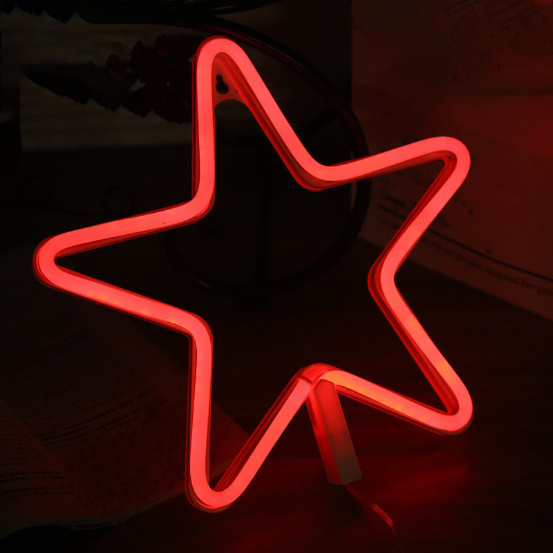 Frendorf | Pentastar Plastic Nachtlicht Modernistische LED Witte Muur Nachtverlichting voor Kinderen Kamer