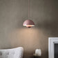 Dome Metall Pendelleuchte Modernist 1 Licht Hängelampe mit innerem Orb Schirm für Wohnzimmer